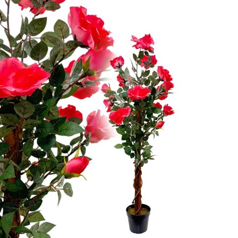Rosenbaum hellrot 1,20 m Kunstrosen gnstig kaufen | McPalms.de