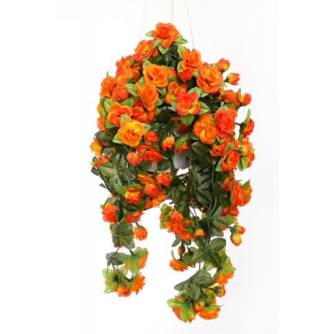 Kunstpflanze hängend cm 50 Rosen kaufen orange